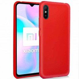 COVER IN SILICONE PER XIAOMI REDMI 9A-9AT ROSSA