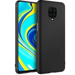 COVER IN SILICONE PER XIAOMI REDMI NOTE 9 PRO NERA