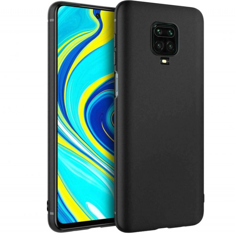 COVER IN SILICONE PER XIAOMI REDMI NOTE 9 PRO NERA