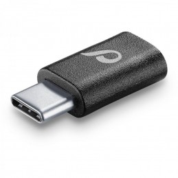 ADATTATORE DA MICROUSB  A USB-C  NERO