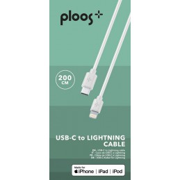 CAVO USB 2M USB-C TO LIGHTNING BIANCO