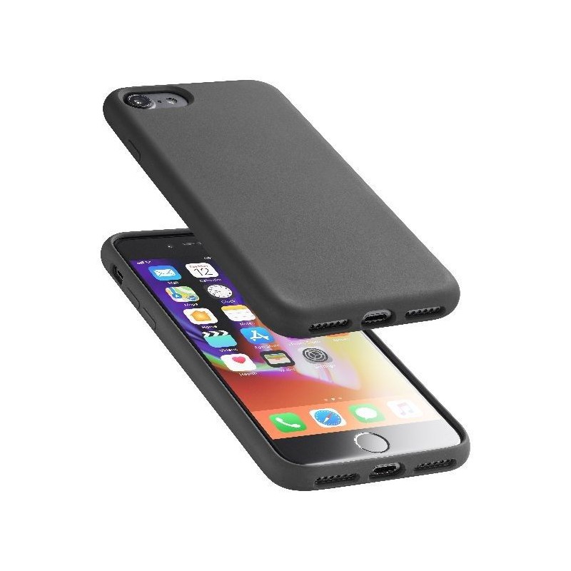 COVER SOFT TOUCH IPHONE 6 / 6S /  7/ 8 / SE ( 2020 ) NERA