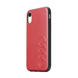 COVER ECOPELLE AUDI APPLE IPHONE X / XS ROSSA