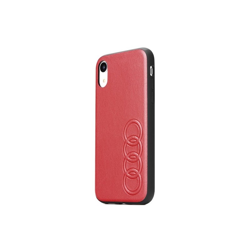 COVER ECOPELLE AUDI APPLE IPHONE X / XS ROSSA