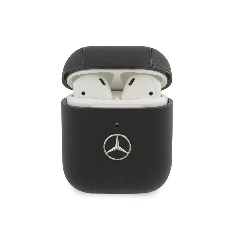 COVER MERCEDES SILICONE NERO AIRPODS 1/2