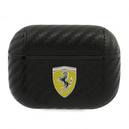 COVER FERRARI PER AIRPODS PROEFFETTO CARBONIO NERA