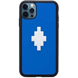 COVER IPHONE 12 PRO MAX 3D CROSS BLU