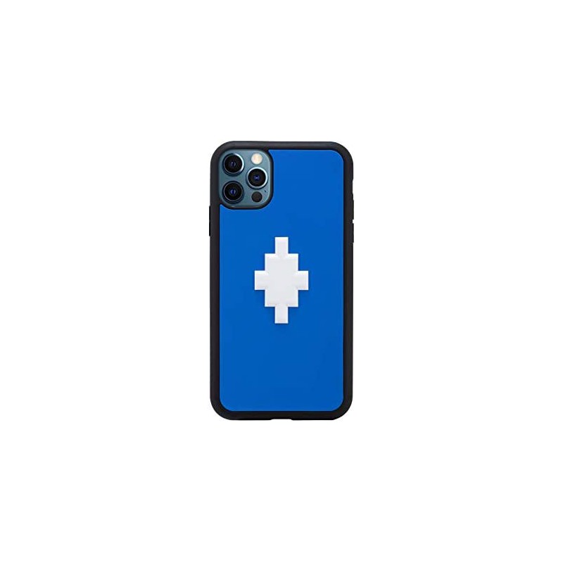 COVER IPHONE 12 PRO MAX 3D CROSS BLU