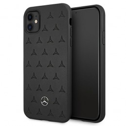 COVER FERRARI IPHONE 11 VERA PELLE  NERA