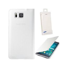 FLIP COVER SAMSUN GALAXI ALPHA WHITE