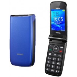 Cellulare CLAMSHELL BRONDI Dual sim BLU - VIOLA