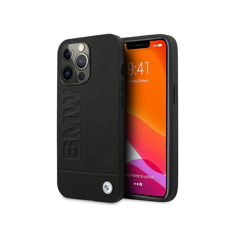 cover bmw in vera pelle per iphone 13 pro black