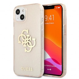 cover guess iphone 13 mini glitter gold