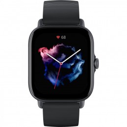 amazfit gts 3 Display Material AMOLED, Size 1.75” square, Resolution 390x450, PPI 341, Touchscreen 2.5D Tempered glass anti-fing