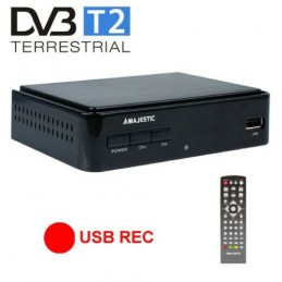 decoder digitale terrestre dvb-t/t2 hddecoder Majestic dec-665 4 hd / usb/rec decoder dvb-T/T2 Ingresso USB 2.0 Hig